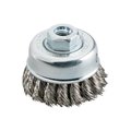 Metabo Wire Wheel 2 3/4" x 5/8-11" CARBON KNOT BRUSH 623804000